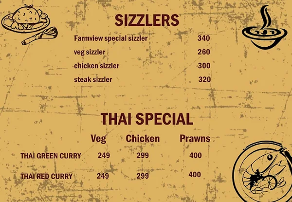 Farm View menu 