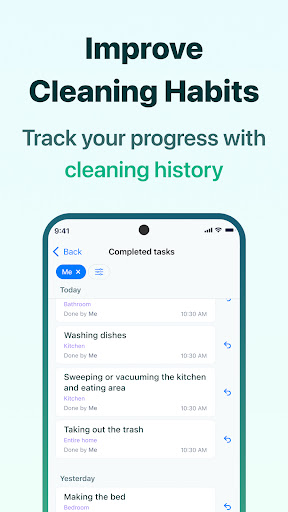 Screenshot House Chores Cleaning Schedule