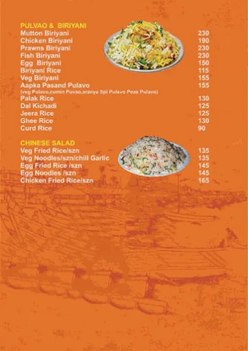 Aaranya Restaurant menu 
