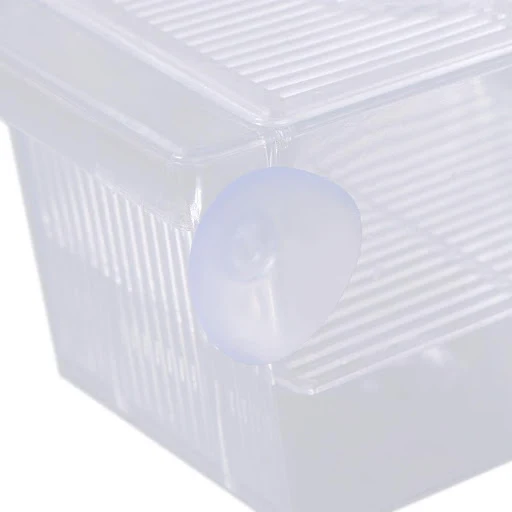 Acrylic Shrimp Incubator with Suction Cups Fish Baby Hatchery Fish Breeding Box Aquarium Breeder Box Fish Isolation Box
