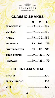 Keventers - Milkshakes & Desserts menu 6