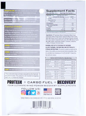 Ryno Power Premium Whey Protein Powder - Vanilla - Single Serving alternate image 0