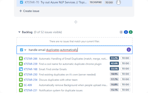 No Duplicate Issues > JIRA Cloud