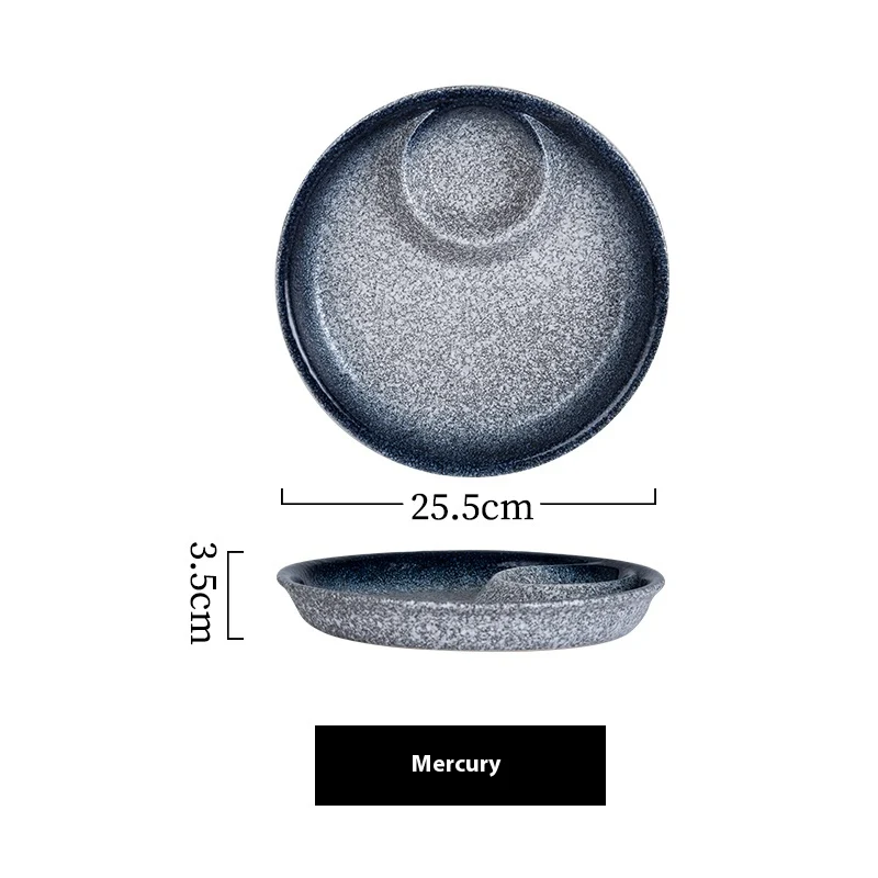 Talerz do Pierogów Ceramiczny Kreatywna Zastawa Stołowa Serwuj swoje pyszne pierogi z klasą. Idealny do dzielenia się posiłkami i przyjemności z jedzenia.