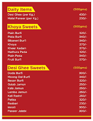 Punjab Sweets menu 8