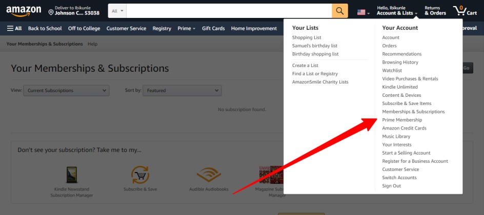 How to cancel your Amazon prime membership - image 2