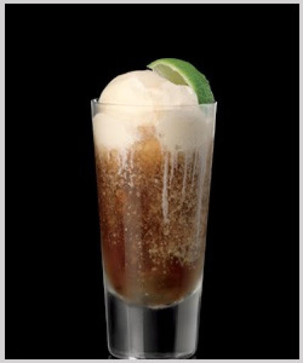 Rum n Coke Float