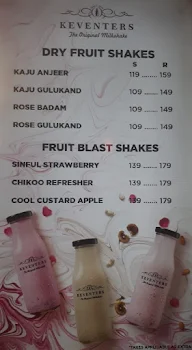 Keventers - Milkshakes & Desserts menu 3