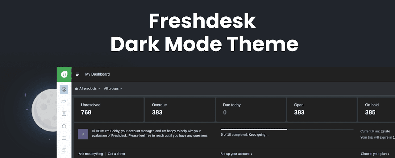 Dark Mode for Freshdesk Preview image 2