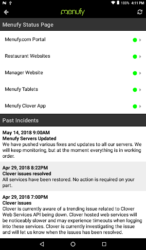 Screenshot Menufy Business Manager