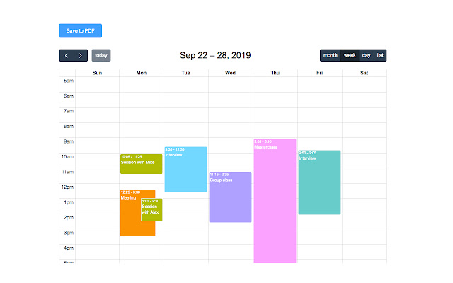 Qwoach: free schedule maker for coaches chrome extension