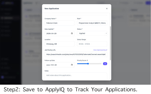 ApplyIQ — Capture Job Applications screenshot 2