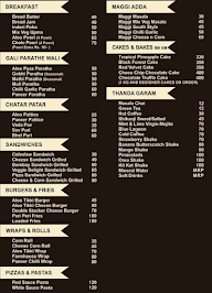 Cafe Cura menu 1