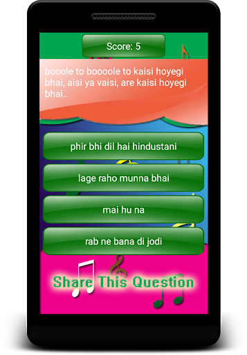 Screenshot Bollywood Songs Guess
