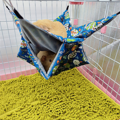 Title 2, Warm Double-layer Sandwich Hammock Pet Bed Prov...
