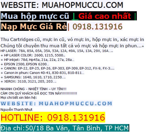 Nạp mực ,bảo trì máy in ,máy fax miễn phí (HCM) - 1