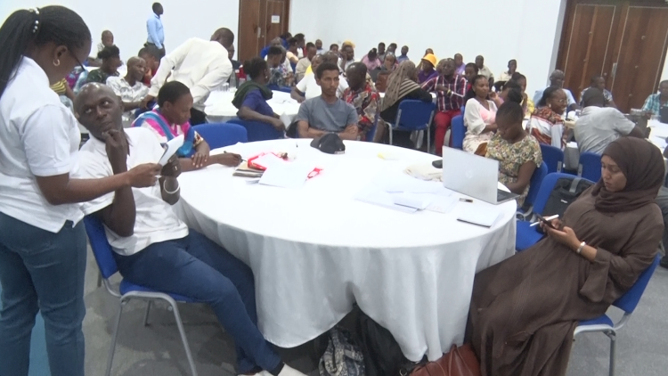 Some of the Ward Climate change Comittee members during the training at Diamond Dream of Africa in Malindi, Kilifi county