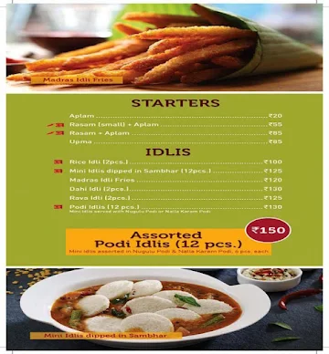 Sagar Ratna menu 