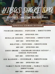 Hibas Shake Spa menu 2