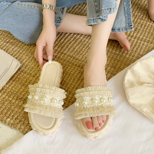 Title 2, Rubber Faux Leather Korean Style Slippers for u...