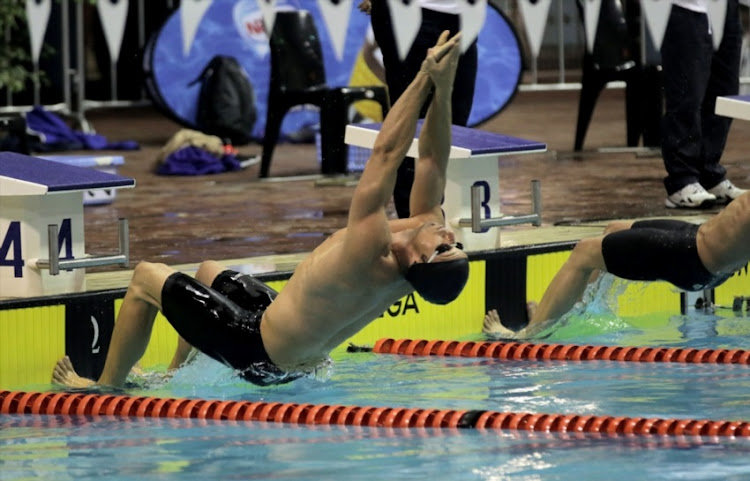 Gerhard Zandberg during day 4 of the 2015 South African National Aquatic Championships at Kings Park Swimming Pool on April 16, 2015 in Durban, South Africa.