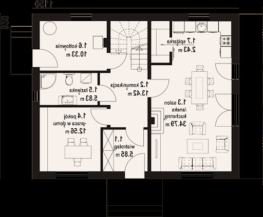 Cedrowo b1mk - Rzut parteru