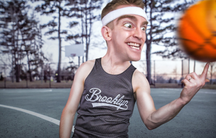 Man playing basketball small promo image