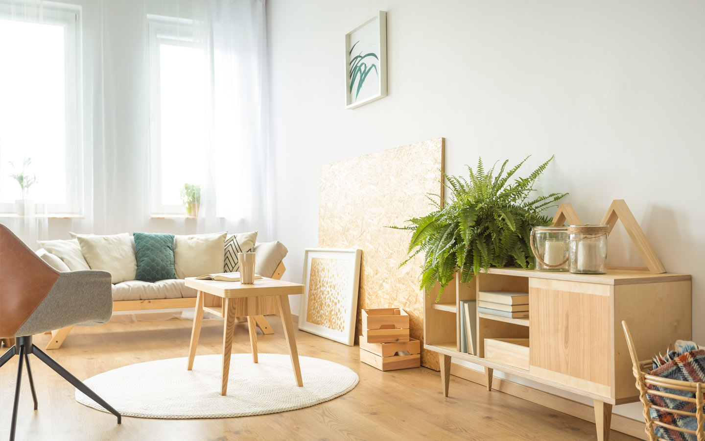 organic furniture for apartment living room
