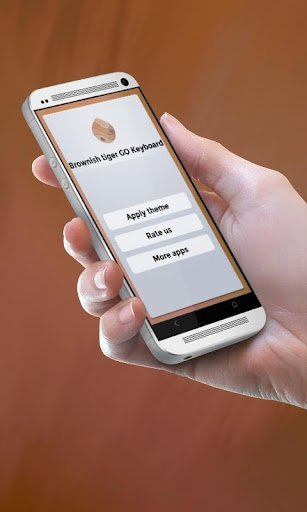 갈색 호랑이 GO Keyboard