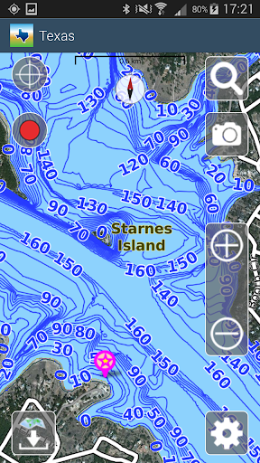 Aqua Map Texas Lakes GPS