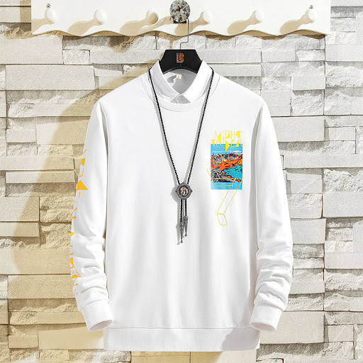 Title 4, Round neck sweater cotton T-shirt