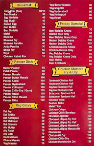 AK Restaurant menu 1