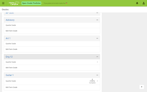 Infinite Campus Grade Predictor