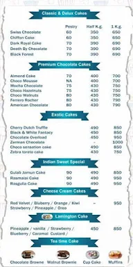 Bonita Bites The Cake Shop menu 1