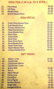 Udupas Veg Restaurant menu 3