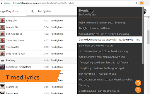 Everlong Everlong Timed lyrics 