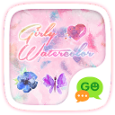 (FREE) GO SMS GIRLY WATERCOLOR THEME 3.3.1 APK 下载