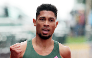 Wayde van Niekerk in action in SA in 2021.