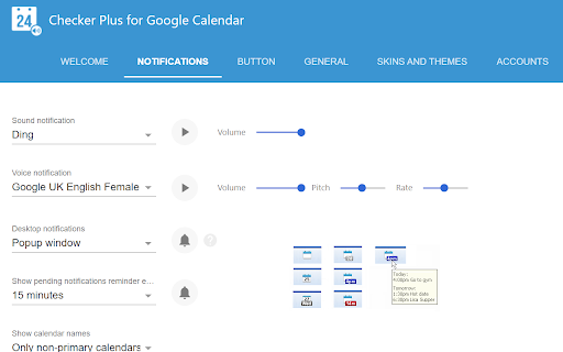 Checker Plus for Google Calendar™