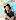 Woman with coffee & black hat smiling