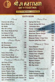 Shree Ji Ratnam menu 1