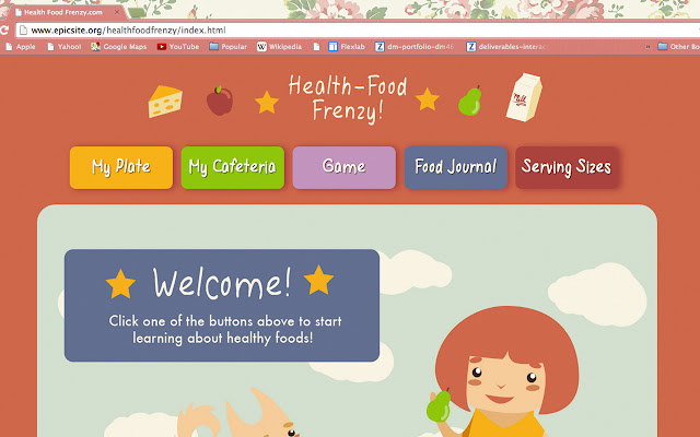 Health-Food Frenzy chrome extension