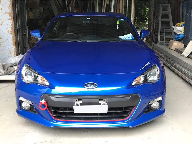 BRZのナンバーステー・DIY・レッツ違法改造・レッドメモリーに関するカスタム事例の投稿画像2枚目