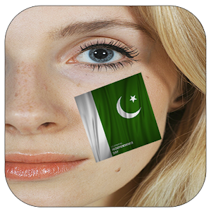 Flag Face Photo Frame Pakistan logo