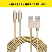 Cáp Sạc Dài 3M , Type - C, Micro Usb Cho Ip, Tablet Táo, Android Dây Dù