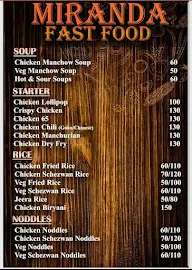 Miranda Restaurant menu 2