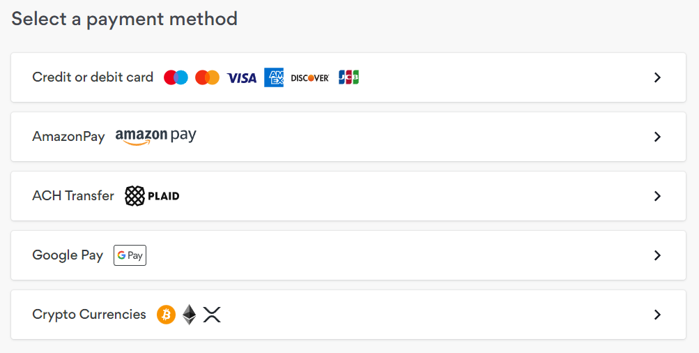 NordVPN Payment Methods