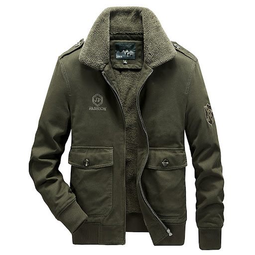 Title 3, Mens Cotton-padded Jacket Plus Velvet Military...
