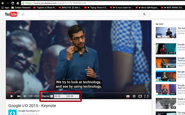 Replay Youtube Videos chrome extension