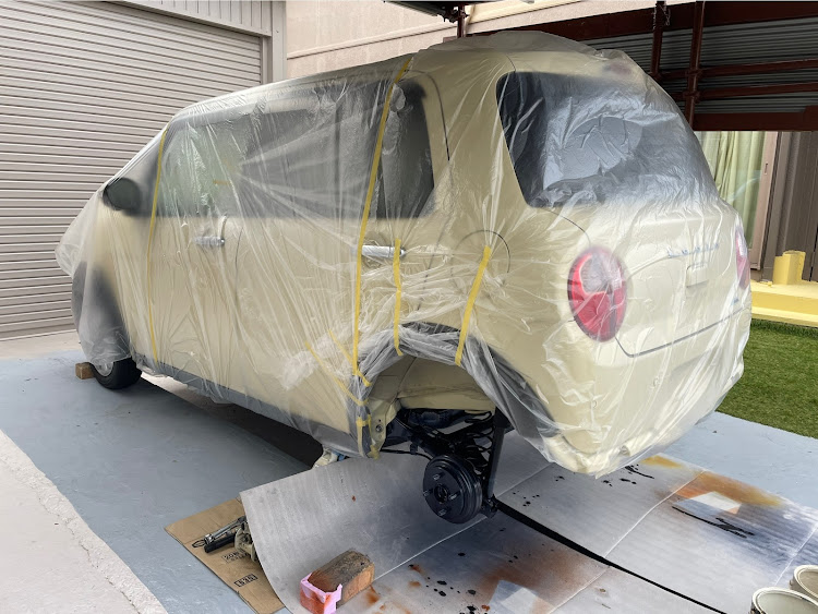 M4 クーペのHE33S・フロントブレーキとリヤブレーキ錆取り塗装・ディクセルスリットローターと低ダストパッド換装・内装バラして掃除レジンコーティング・外装ガチレジンコーティング施工に関するカスタム事例の投稿画像25枚目